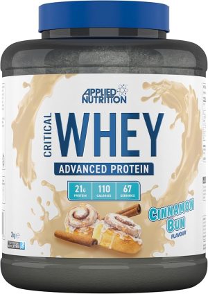 Applied Nutrition Critical Whey Protein Powder 2kg - High Protein Powder, Protein Milkshake, Muscle Building Supplement with BCAAs & Glutamine (2kg - 67 Servings)