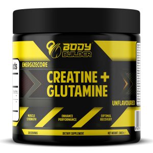 Body Builder Energizecore Creatine + Glutamine, Unflavored, 30, Increase muscle strength